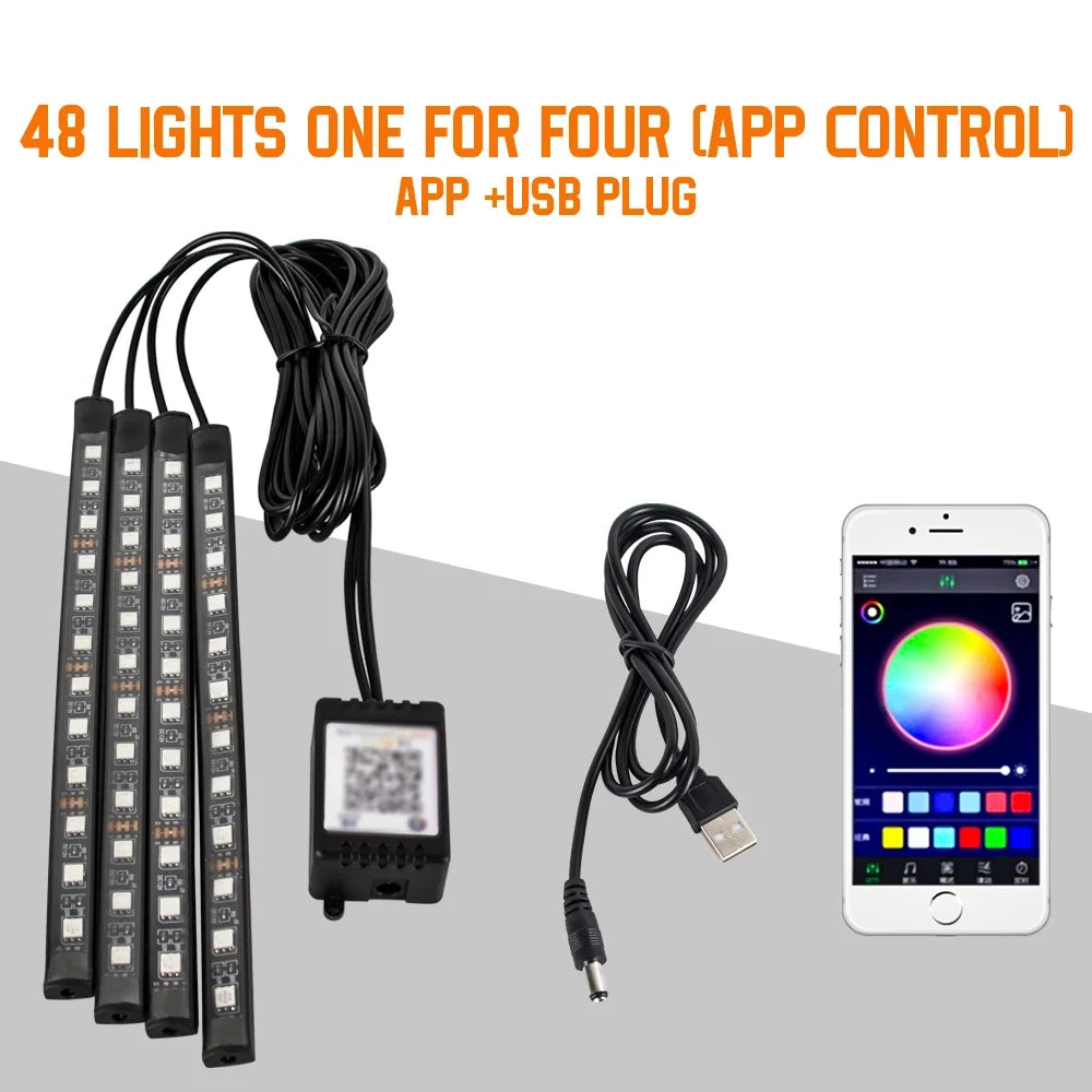 LED Car Interior Ambient Foot Light