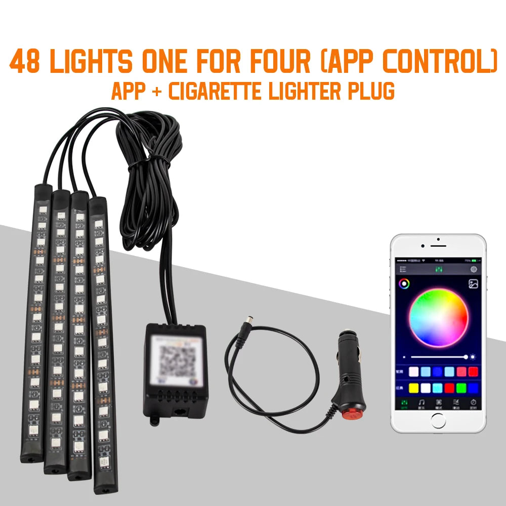 LED Car Interior Ambient Foot Light