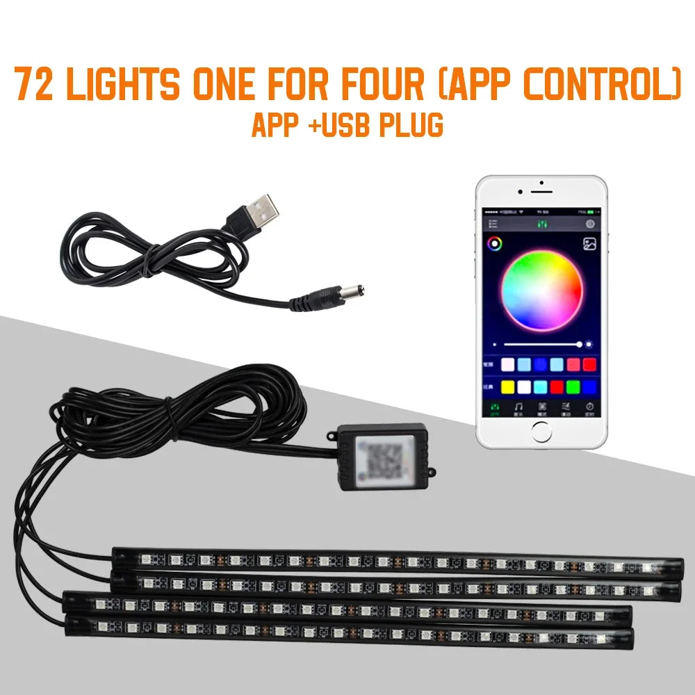 LED Car Interior Ambient Foot Light