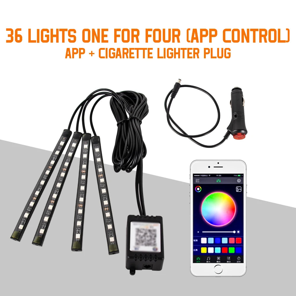 LED Car Interior Ambient Foot Light