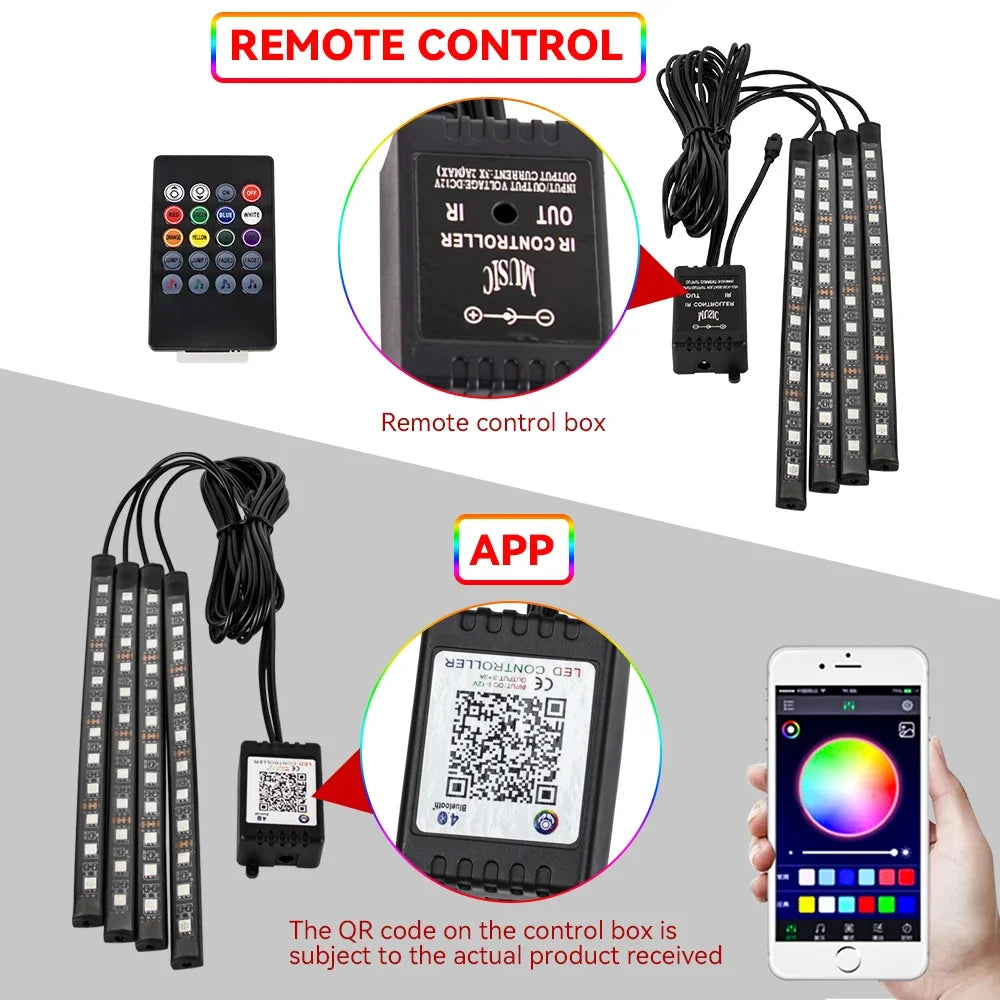 LED Car Interior Ambient Foot Light